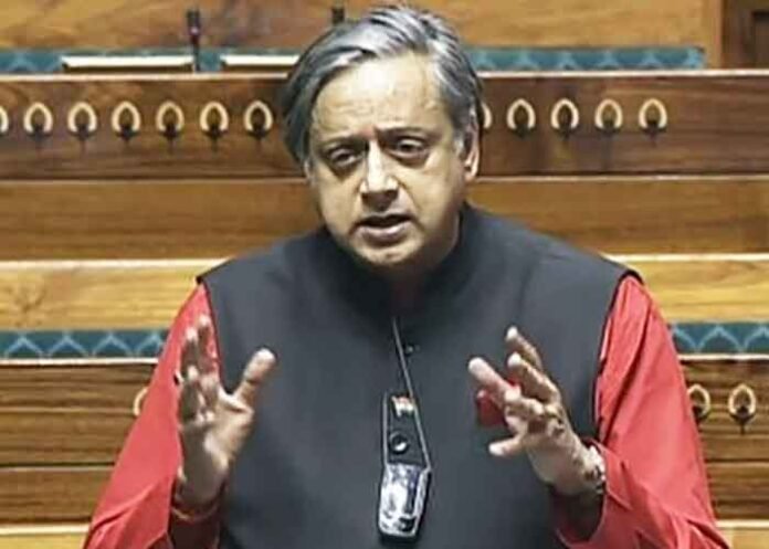 Shashi Tharoor in Parliament