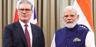 UK PM Keir Starmer with India PM Modi