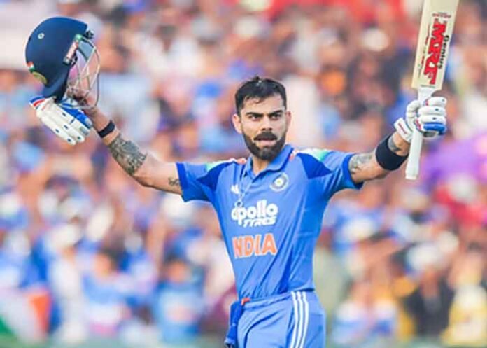 Virat Kohli century celebration 3