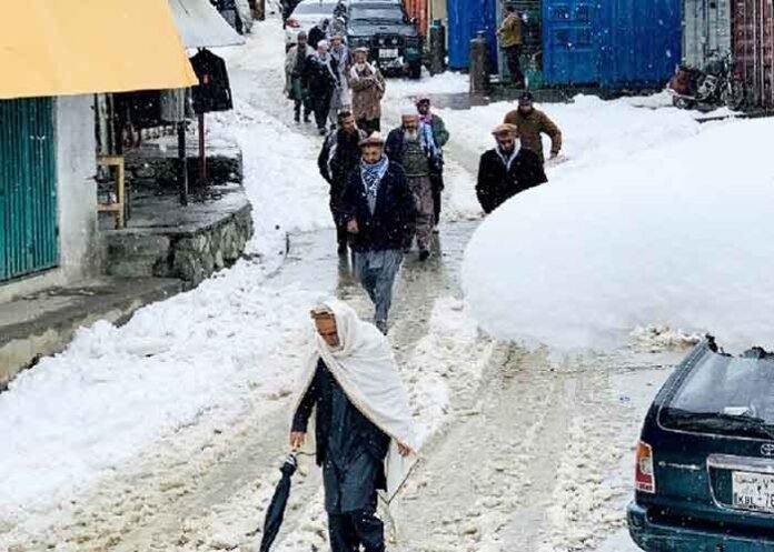 Afghanistan winter storm heavy snowfall