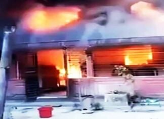 BJP shares video of burning Hindu house in Bangladesh