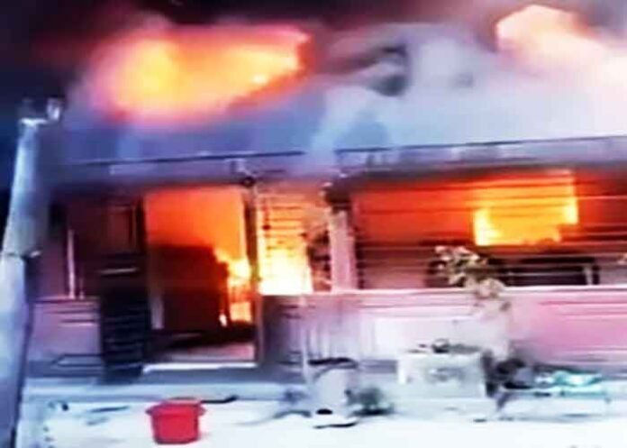 BJP shares video of burning Hindu house in Bangladesh