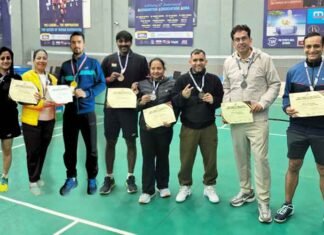 Chandigarh Masters dominate at All India Masters Badminton Ranking Tournament, Agra Chandigarh veterans shine at All India Masters Badminton