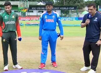 U19 WC: India, Bangladesh captains refuse handshake at toss India Bangladesh U19 Cricket Team Captains on toss