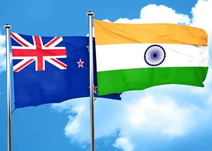 India New Zealand NZ Flags
