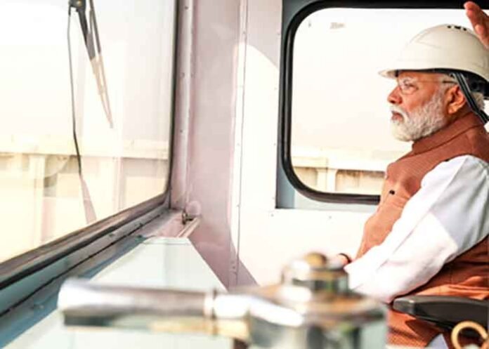 PM Modi in Bullet Train