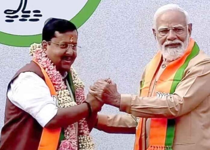 PM Narendra Modi with Nitin Nabin