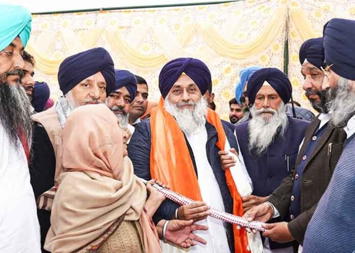SAD chief Sukhbir Badal urges party workers