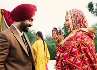 Sonam Bajwa with Diljit Dosanjh Border 2