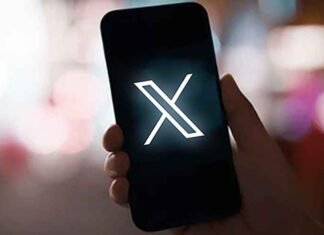 Twitter X Logo in Phone