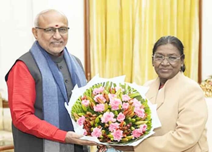 VP Radhakrishnan meets President Murmu