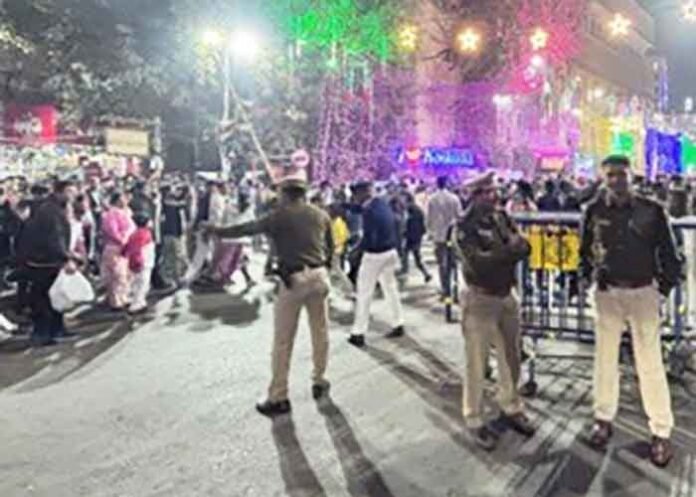 traffic violations during New Year celebrations in Kolkata