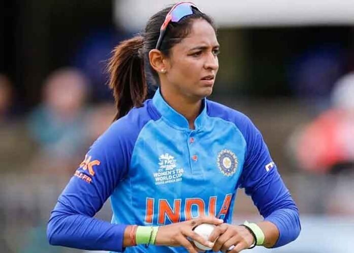 Harmanpreet Kaur with the Ball
