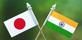 India Japan flags