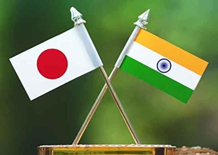India Japan flags