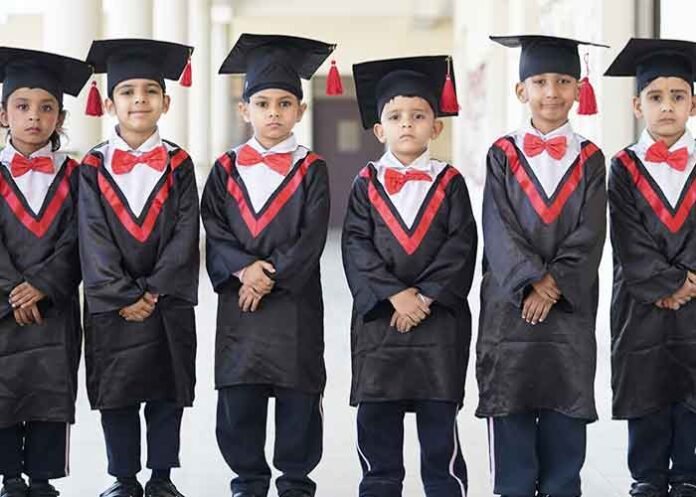 Innocent Hearts Noorpur celebrates KG2 Graduation Ceremony with caps