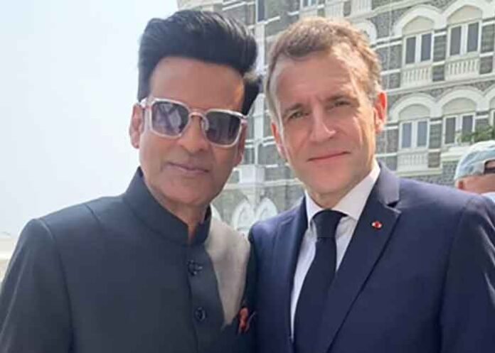Manoj Bajpayee meets Emmanuel Macron