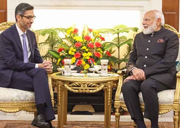 PM Modi meets Sundar Pichai