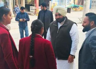 Punjab Education Minister Harjot Singh Bains reviews infrastructure