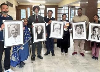 Punjab Language Department installs portraits