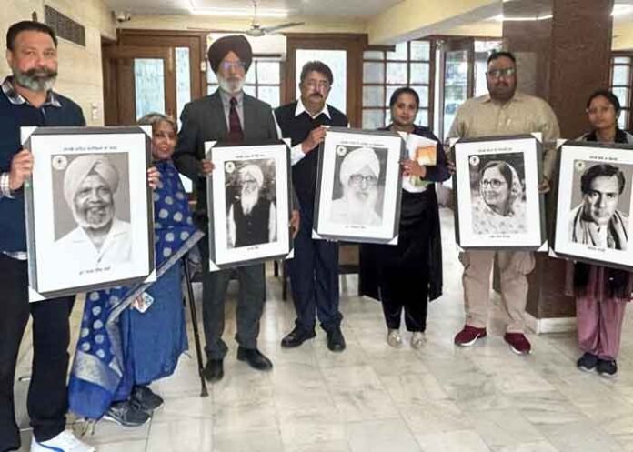 Punjab Language Department installs portraits