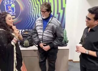 Rupali Ganguly shares stage with Amitabh Bachchan & Sachin Tendulkar, says iconic ‘Aapko Kya’ dialogue Rupali Ganguly with Amitabh Bachchan Sachin Tendulkar