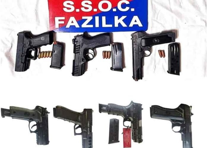 SSOC Fazilka seized pistols
