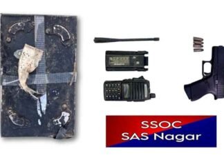 Major Terror Conspiracy Foiled in Punjab; 2 Operatives Held with RDX-Based IED, Glock Pistol SSOC SAS Nagar Seized pistols