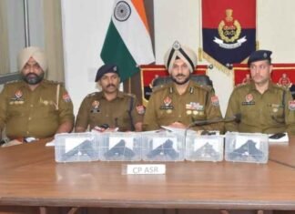 Two Linked To Cross-border Illegal Arms Smuggling Module Held With 5 Sophisticated Pistols In Amritsar