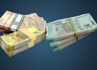 10 20 50 Rupees cash