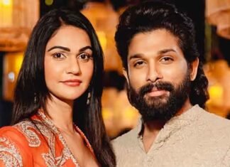 Allu Arjun with wife Sneha Reddy