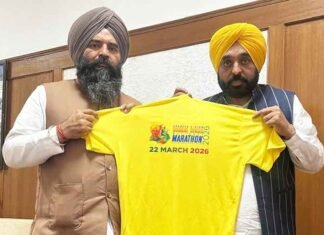 CM Mann launches Bhagat Singh National Marathon T-shir