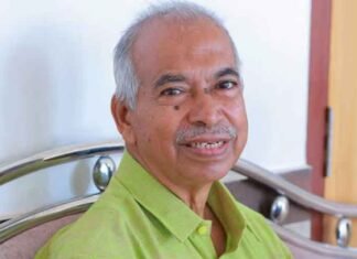 Election office of independent candidate V. Kunjikrishnan