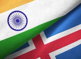India Iceland flags