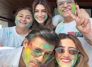 Kriti Sanon drops a glimpse of her first Holi masti with brother-in-law Stebin Ben Kriti Sanon shares adorable glimpses of her first Holi