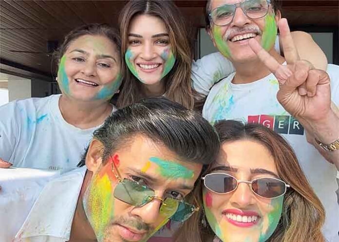 Kriti Sanon shares adorable glimpses of her first Holi