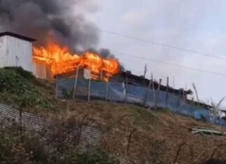 Mob torches NSCN-IM office in Manipur’s Ukhrul after killing of four cadres sparks tension