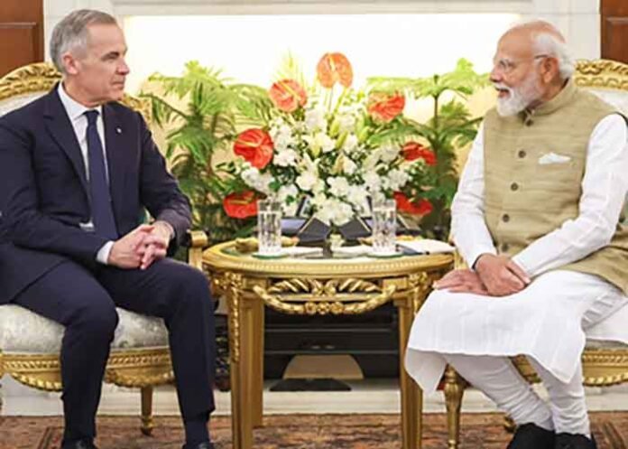 Narendra Modi Mark Carney meeting