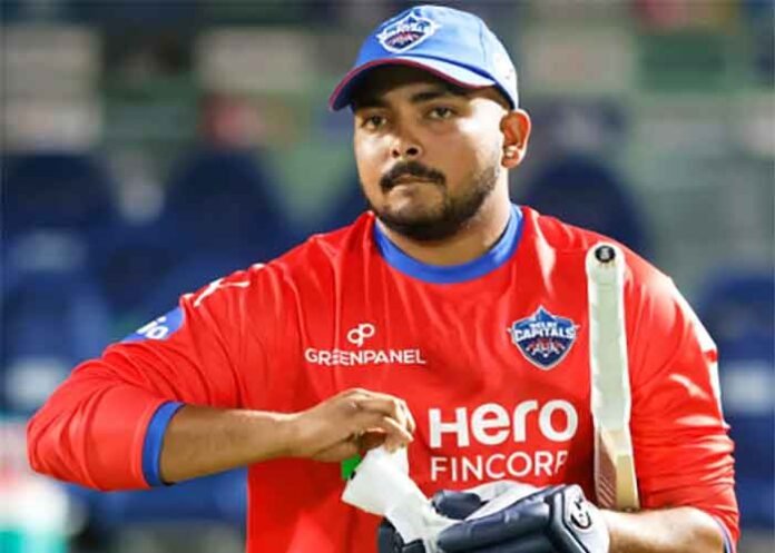 Prithvi Shaw Delhi Capitals