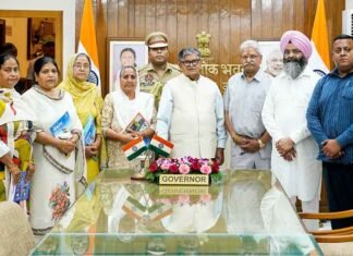 Punjab Guv Gulab Chand Kataria Assures Positive Consideration of Demands of Terrorism-Affected Families Terrorism-affected families meet Punjab Governor Gulab Chand Kataria