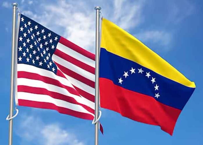 US Venezuela flags