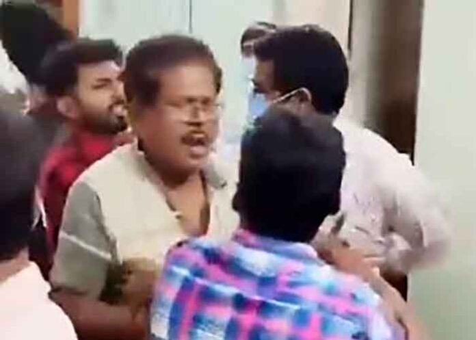 Video of Trinamool Councillor wife assaulting doctor in Bengal