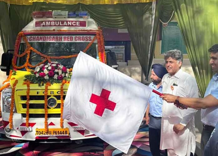 Ambulance funded by MP Manish Tewari