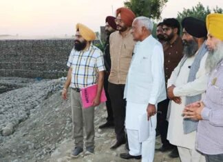 Barinder Kumar Goyal flood inspection