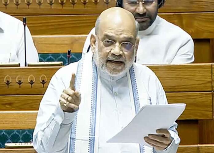 HM Amit shah in Parliament