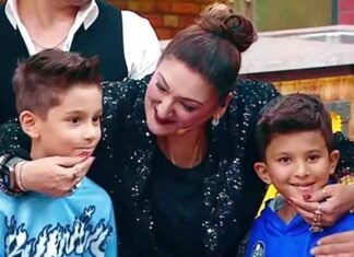 Krushna Abhishek Kashmera Shah twins sons meet Sunita Ahuja