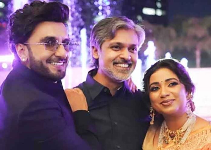 Shreya Ghoshal with Ranveer Singh and Shiladitya
