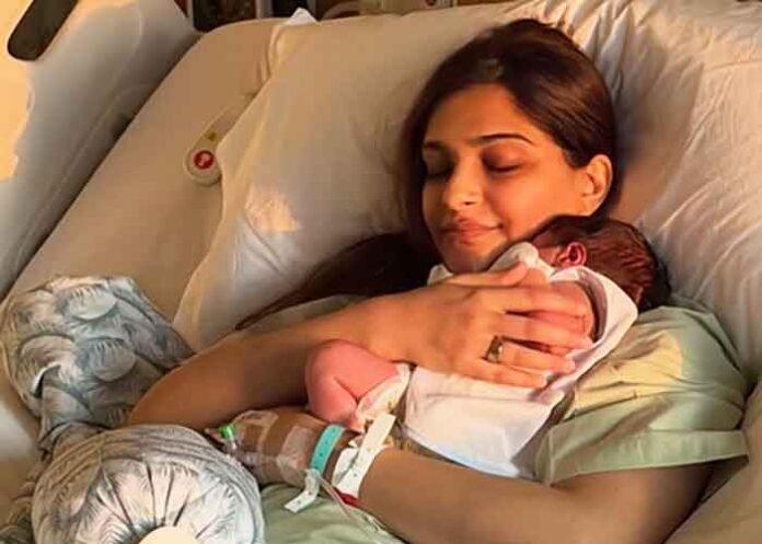Sonam Kapoor shares first hospital photo with newborn baby boy