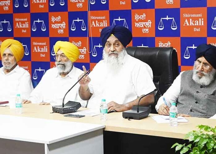 Sukhbir Badal urges Punjabis