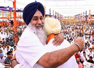 Sukhbir Badal appeals SAD ‘halka incharges’ to help distressed farmers whose standing wheat crop was destroyed by recent hailstorms Sukhbir Badal urges aid for hailstorm-hit farmers